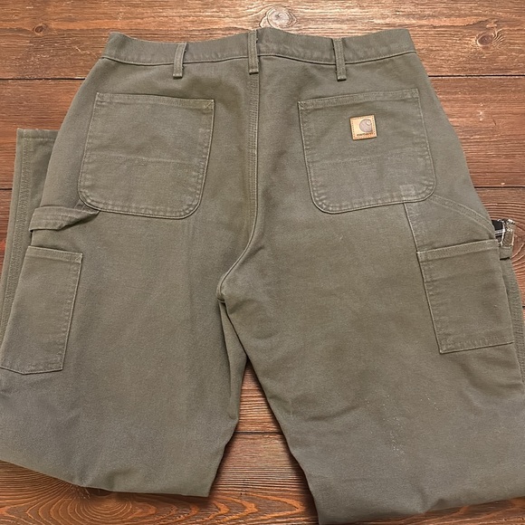 Carhartt Men’s Flannel Lined Dungarees Size 36X32 EUC - Picture 6 of 11